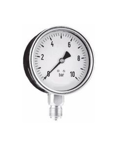 Manometer 0 - 10 bar - Unterseitiger Anschluss
